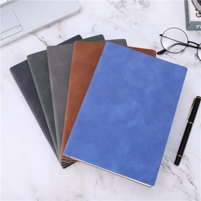 China Hardcover Embossed Logo Soft Cover Notebook With Spiral Binding A5 Customized Notebook Perfect For Business for sale