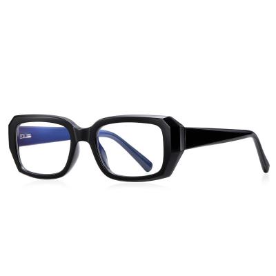 China Light Weight New Arrival Custom Ultra Thick Crystal Frame TR90 Eyewear Fashionable Blue Light Proof Glasses Computer Eyeglasses for sale