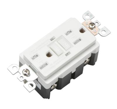 China LUMEX Residential / General Purpose USA 15amp American Standard TR Tamper Resistant Self Test LED Indicator GFCI Receptacle for sale