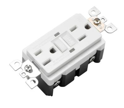 China LUMEX 15A 125V WR Weather Resistant Residential / General Purpose GFCI Electrical Outlet With Wall Plate for sale