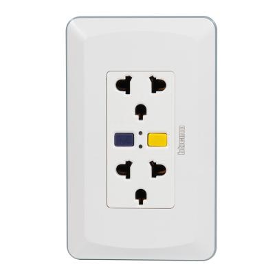 China LUMEX Residential / General Purpose Rectified Asian Type White FAULT CIRCUIT SWITCH 10A GFCI Electrical Outlet for sale