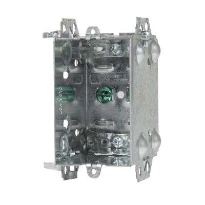 China Lumex Single Gauge Metal Box Metal Outlet Electrical Box Body for sale