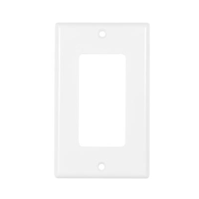 China LUMEX 1/2/3/4/5Gang Interior Decorator Wall Plate For GFCI Receptacle White for sale