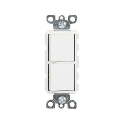 China LUMEX 15A 120-277VAC Residential / General Purpose Grade Residential Decorator Two Single Pole Switch for sale