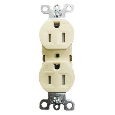 China LUMEX Residential / General Purpose White / Ivory Tamper Resistant 15A Duplex Receptacle for sale