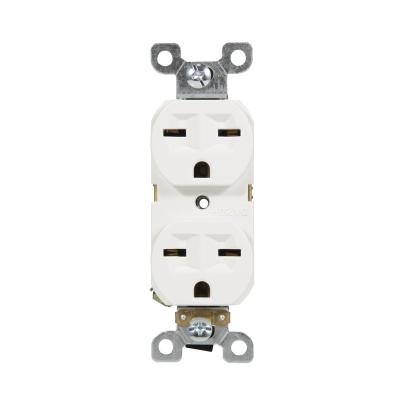 China LUMEX 15A 6-15R White Residential / General Purpose Duplex Residential Universal Receptacle for sale