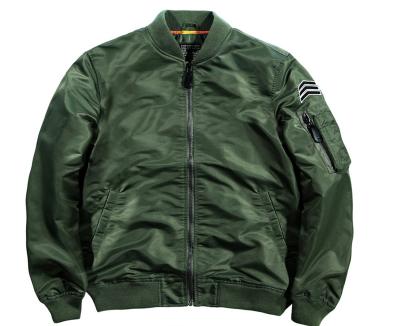 China New Breathable Army Green Fashion Bomber Jacket Pilot Flight Jacket for sale