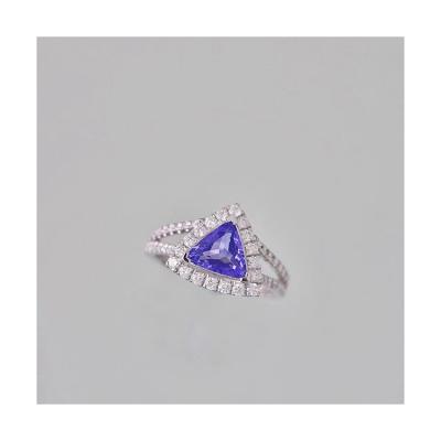 China Expensive Hedge Ring Diamond Wedding Ring Pear Shaped Silver Round for sale