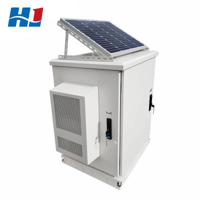 China Galvanized Sheet Customized New Waterproof Outdoor Telecom Power Lithium Battery Solar Cabinets for sale