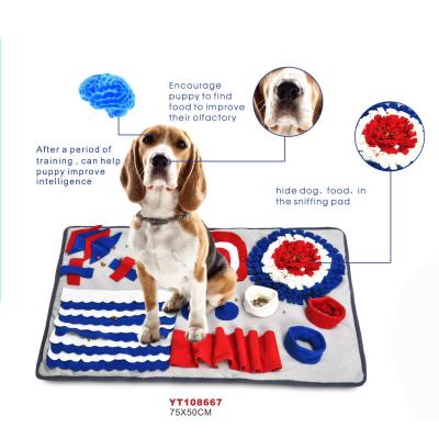 China Petstar Dog Toy IQ Mechanical Interactive Training Blanket Slow Wash Feeding Sniffle Mat for sale