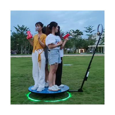 China Portable Photo Booth Video Camera Wireless 360 Degree Automatic Rotating Selfie Wedding Business Photobooth 68cm for sale