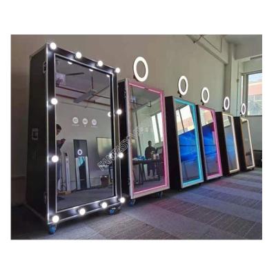 China Touch screen 65 inch selfie photo booth machine magic wedding mirror photo booth for sale for sale