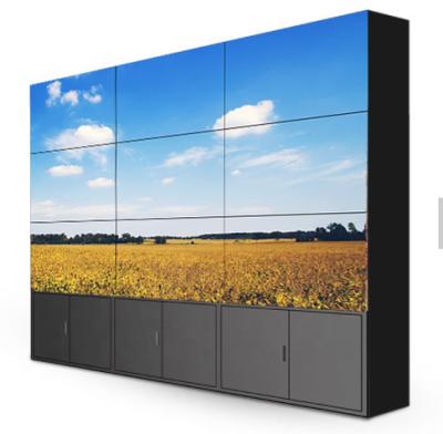 China Indoor Multiple Advertising 4k Led TV Wall Tv Display , 3 x3 Multi-Screen 3.5mm Lcd Tv Wall for sale