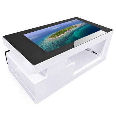 China 49inch 55inch LCD Touch Screen Indoor Interactive Coffee Table for Dining Hall Interactive Touch Screen for sale