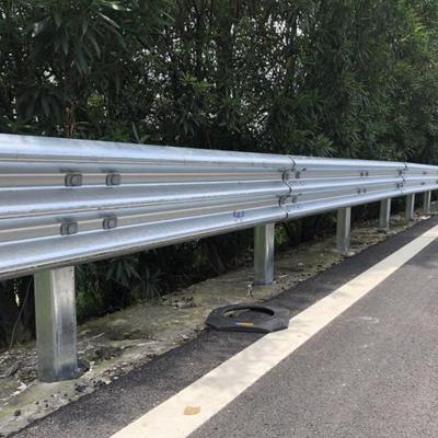 China Guardrail Anti-crash Factory Hot Sale W Beam Galvanized Road Guardrail Traffic Safety Guardrail With Q235B Hot Dipped Galvanized Steel for sale