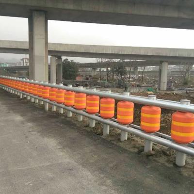 China High Intensity Roadside Guardrail Roadway EVA Roller Barrier Traffic Safety Rolling Road Guardrail Roller Barrier for sale