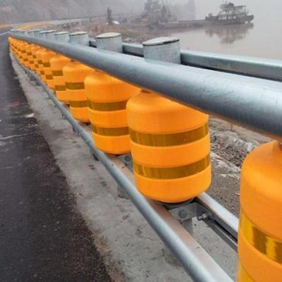 China High Intensity Single Drum Crash Guard Crash Roller Guardrail Road Road Roller Anti Rolling Barriers Safely for sale