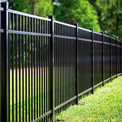 China Easily Assembled Art Fence Square Decorative Guardrail Garden Tube Palisade Rustproof Barrier High-Strength Zinc Steel for sale