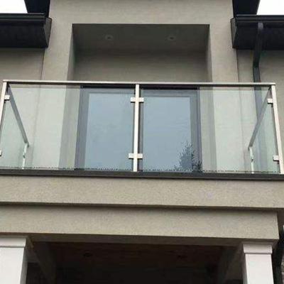 China Balcony Stair Post Balustrade Hot Selling Indoor And Outdoor Balcony Glass Railing for sale