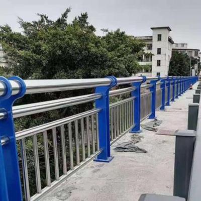 China Road Bridge Park Sidewalk Factory Custom Composite Stainless Steel Bridge Guardrail Pipes Anti Fall Accident In Traffic Barrier for sale