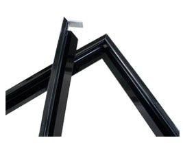 China 30 × 25 mm Black PVDF Aluminium Solar Panel Frame With Drilling / Bending for sale