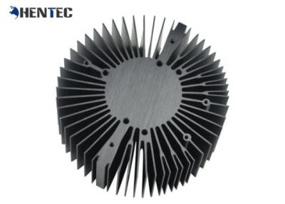 China 6063 - T5 Cooler / Radiator / Aluminum Heatsink Extrusion Profiles Black Anodized for sale