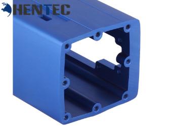 China Aluminum Closure / Aluminum Shell Aluminium Profile Section In Blue Color for sale