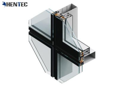 China Powder Painted Aluminum Curtain Wall Profile , Aluminum Extrusion Profile for sale