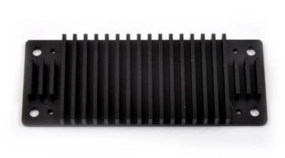 China Black Anodized 6005 T6 Heatsink Extrusion Profiles for sale