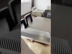 Natural Anodized Heat Sink Extrusion Profiles For LED Light / Machine