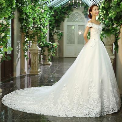 China 2021 Anti-static luxury elegant ball gown wedding dresses for women dresses wedding bridal gown wedding dress for sale