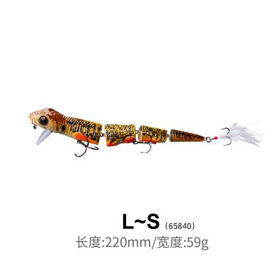 China 2022 Hot Sale Best Quality Lure Multi Jointed Kit Fishing Lure Hard Bait For Ocean Rock Fishing Lizard Snake YE-XVXY for sale