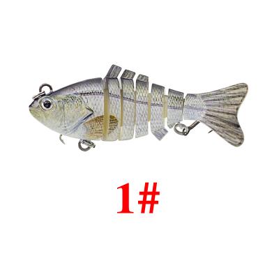 China Hot Sale Direct Selling Perch Lure Unpainted Hard Body Swimbait For Ocean Beach Fishing YE-XVVSJ07-4 for sale