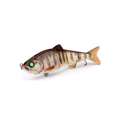 China new colorful 3d bass tackle fishing lure eye bath action joined sections swimbait segmented fish bait YE-XVVMJ04-8 for sale