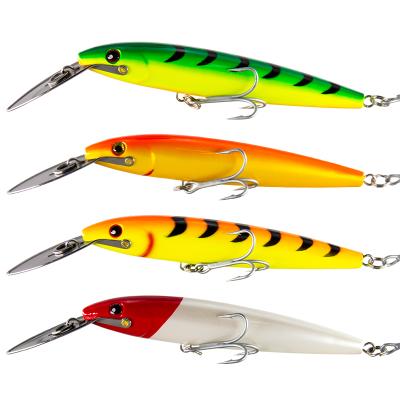 China Large Saltwater 14cm Minnow 30g Fishing Lure Artificial Bait Lures Wobblers Minnow Bass Jerkbait YE-XVHM01 for sale