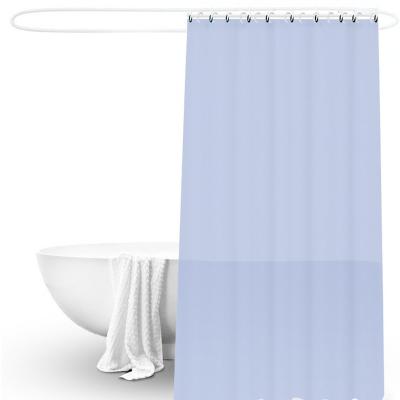 China Sustainable Wholesale Custom Shower Curtain Poles And Bath Rug Set High End Hotel Custom Bathroom Curtain for sale