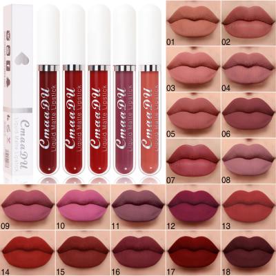 China Waterproof Wholesale 18 Colors 2021 Cruelty Free Lipstick Customized Matte Lipstick Long Lasting Liquid Lipstick Private Label Lipstick for sale