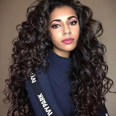 China New Product Small Amazon Afro Curly Brazilian Hair Wigs Europe And America Kinky Curly Hair Wig for sale