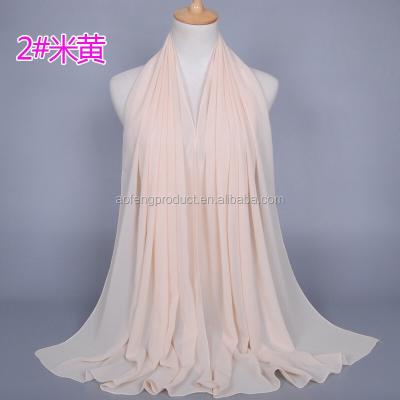 China Yiwu Breathable Market Wholesale Chiffon Women Scarf, Personalized Chiffon Infinity Scarf for sale