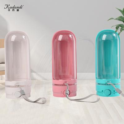 China 2022 New Style 420ml Non-automatic Outdoor Pet Foldable Plastic Water Bottle For Travel Drinking Portable Dog Water Bottle for sale