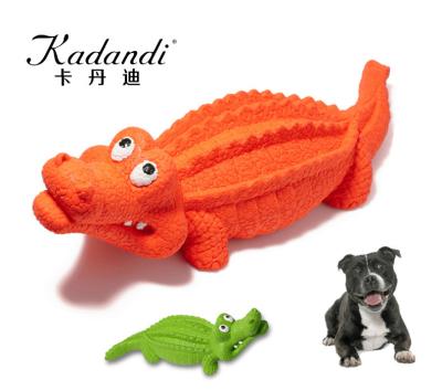 China Sounding Viable Pet Toy Teeth Cleaning Toy Molar Toy Simulation Crocodile Shape for sale