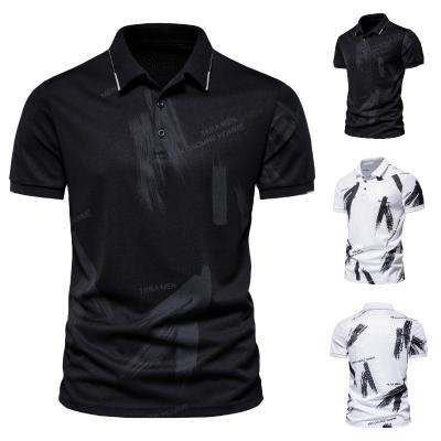 China Wholesale Men's Business Summer Anti-Wrinkle Stain Casual Loose Breathable Ice Silk Short Sleeve Half-Wrapped Sports Top Fashion for sale