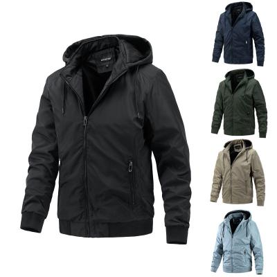 China European and American use of men's coat ditch jacket cardigan waterproof men's foreign trade hooded jacket for sale