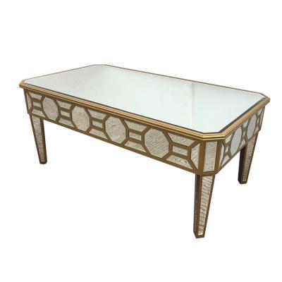 China 'Discolored & modern design handmade elegant mirror furniture home living room mirrored coffee tables for sale