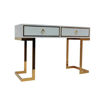 China 'Discolored & Handmade Luxury Console Corner Dining Table MDF Table Mirrored Europeon Furniture for sale