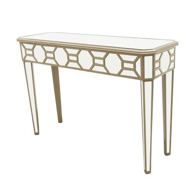 China Modern Luxury Hallway Table Gold Console Tables Mirror Console Table Home Entryway Eco-friendly Material for sale