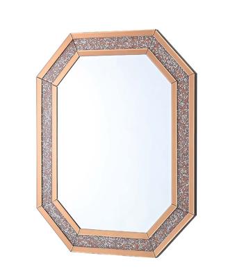 China Unique Diamond Mirror Wall Decorative Furniture Eco-friendly Wall Mirror Large Crushed Wall Mirrors Home Decor Wall Mirror for sale