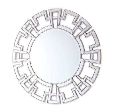 China Eco-friendly decorative wall-mounted mirror large decorative wall mirror furniture around the silver wall reflect home decor luxury for sale