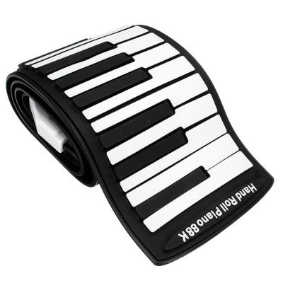 China Professional hand roll piano roll up key board flexible piano for sale