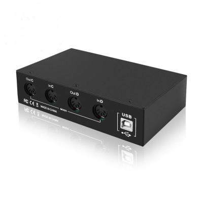 China High Quality MIDI Box Audio Interface Usb Midi Interface for sale